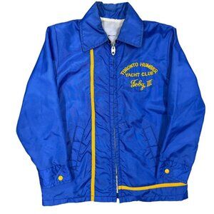 Vintage 1980s Toronto Humber Yacht Club Talon Zipper Zip Up Windbreaker Small